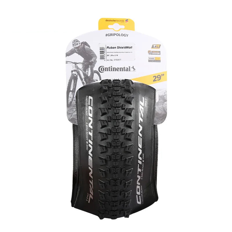 Foldable bead tubeless ready mountain bike tire in imported black