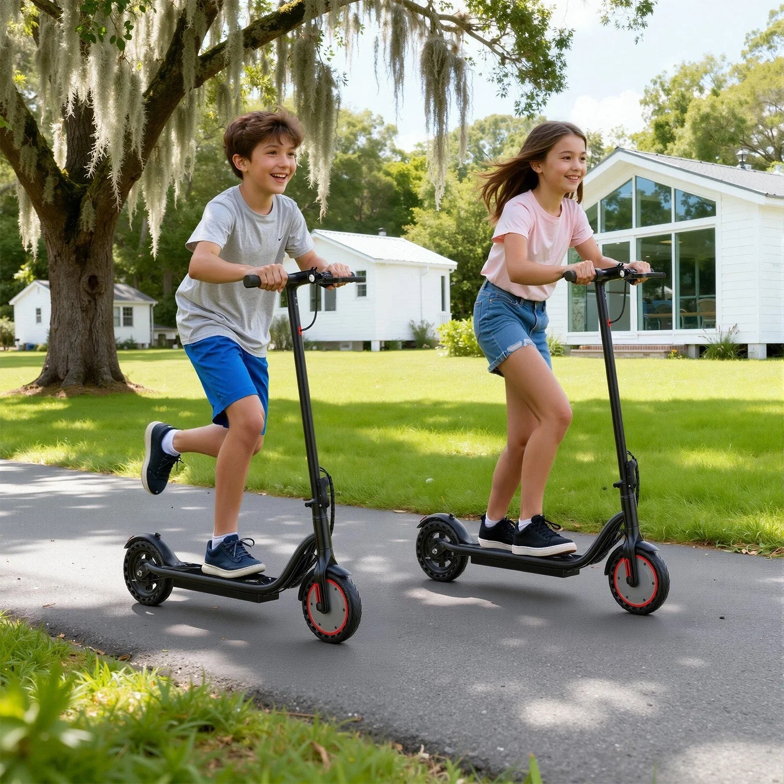 Foldable electric scooter portable design easy to carry store in car or office
