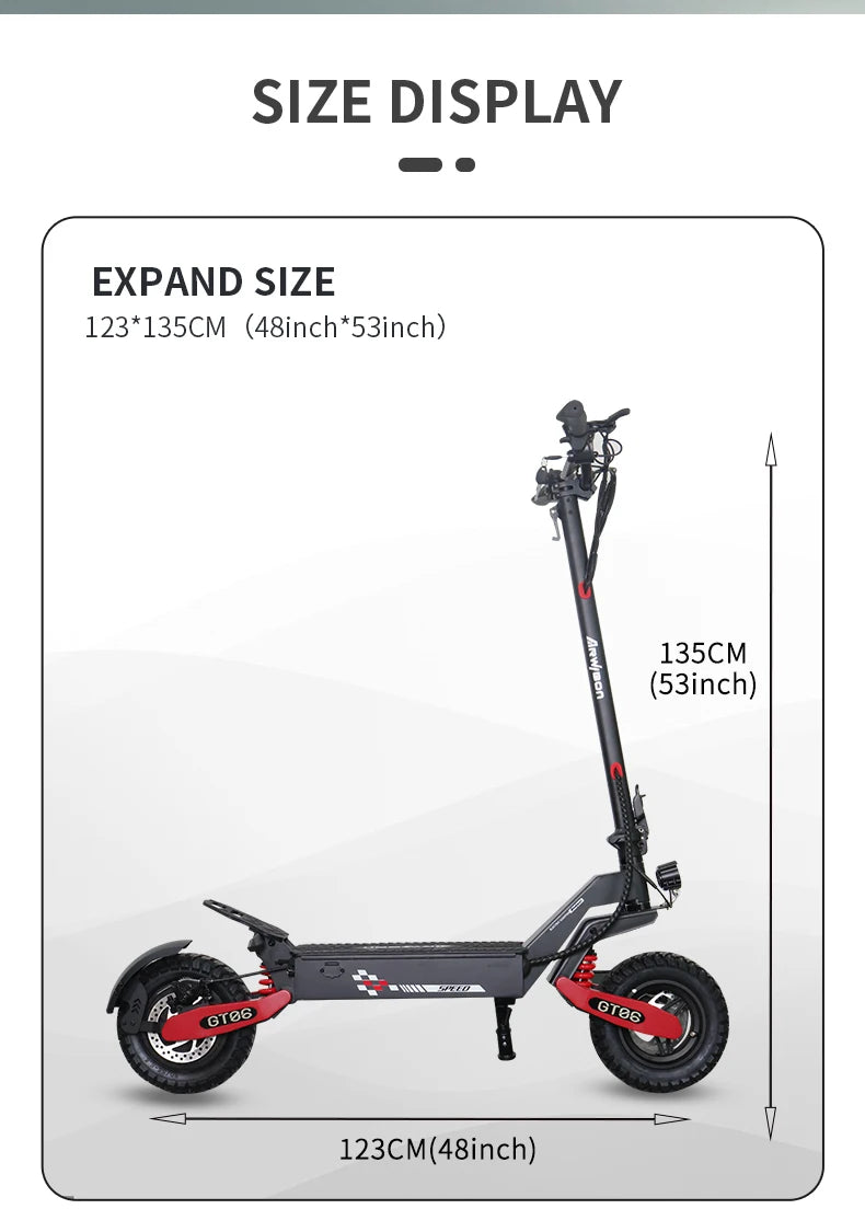 Folded Arwibon electric scooter neatly packed for compact storage in a car trunk