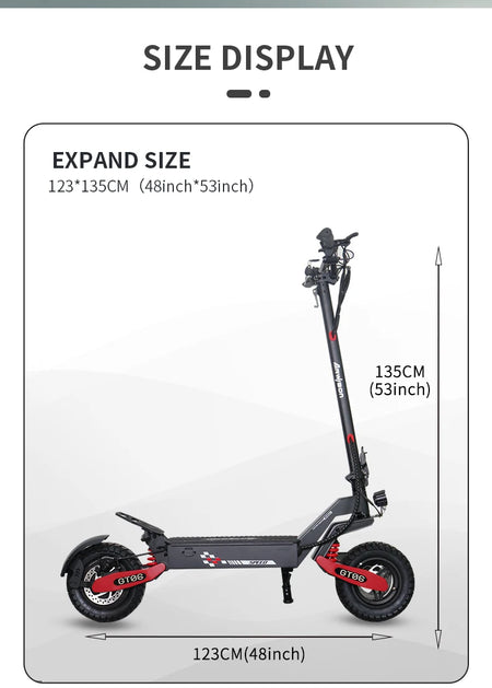 Folded Arwibon electric scooter neatly packed for compact storage in a car trunk