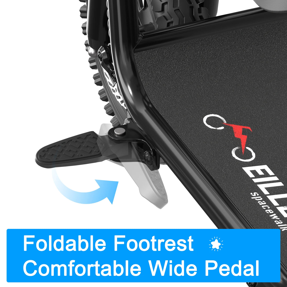 Folded Spacewalk adult scooter showing compact frame ready for car trunk storage