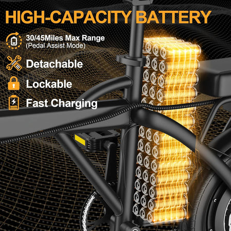 Folded mini e-bike ready for trunk storage