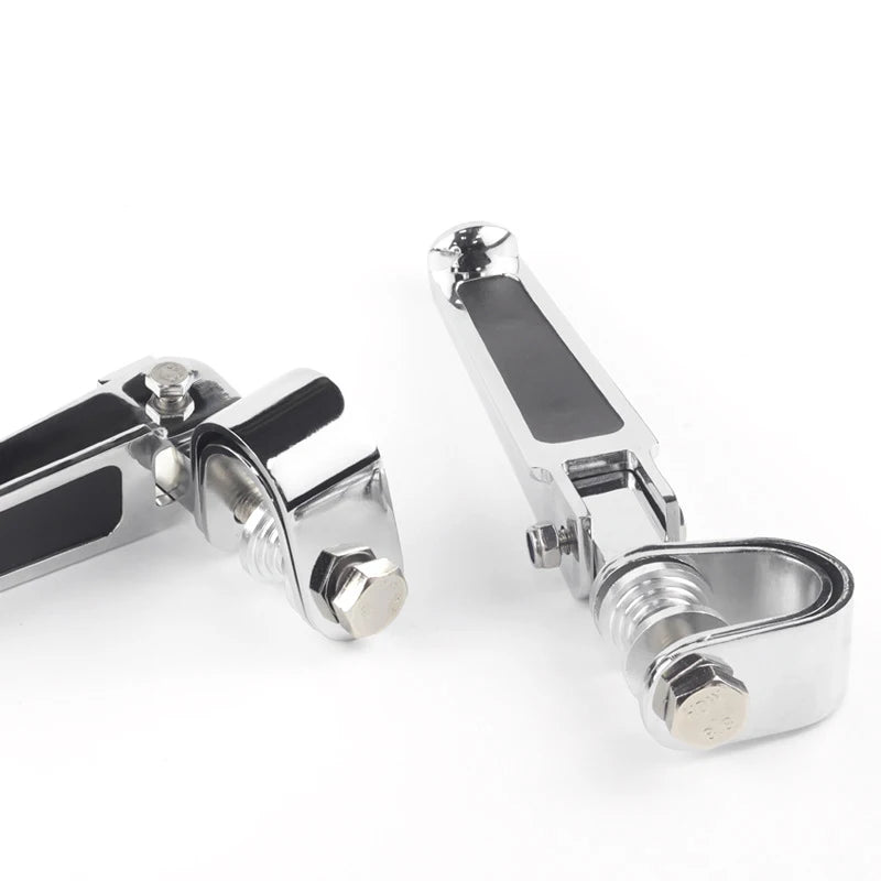   Motorcycle Modified Folding Foot Rests for Harley - Aluminum Alloy Foot Pedal Support
