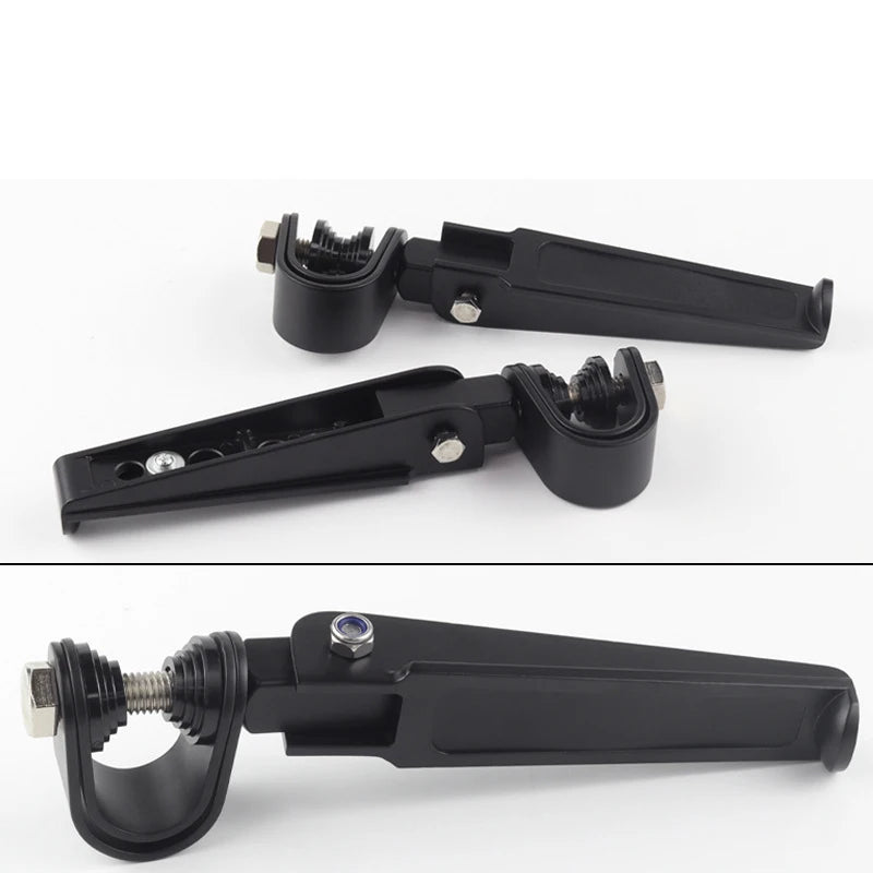   Motorcycle Modified Folding Foot Rests for Harley - Aluminum Alloy Foot Pedal Support