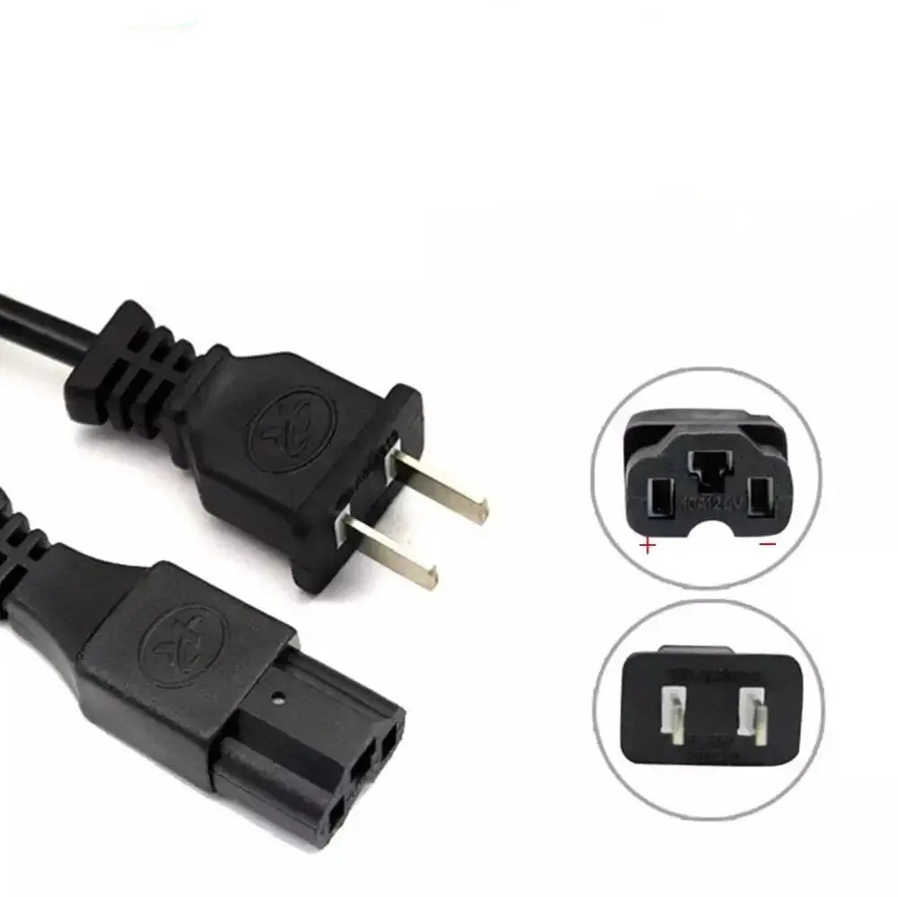 60V 3A Smart Electric Scooter Charger (T-Connector) for Lead-Acid/AGM/Gel Batteries plug and T-connector close-up