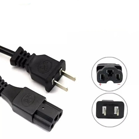 60V 3A Smart Electric Scooter Charger (T-Connector) for Lead-Acid/AGM/Gel Batteries plug and T-connector close-up