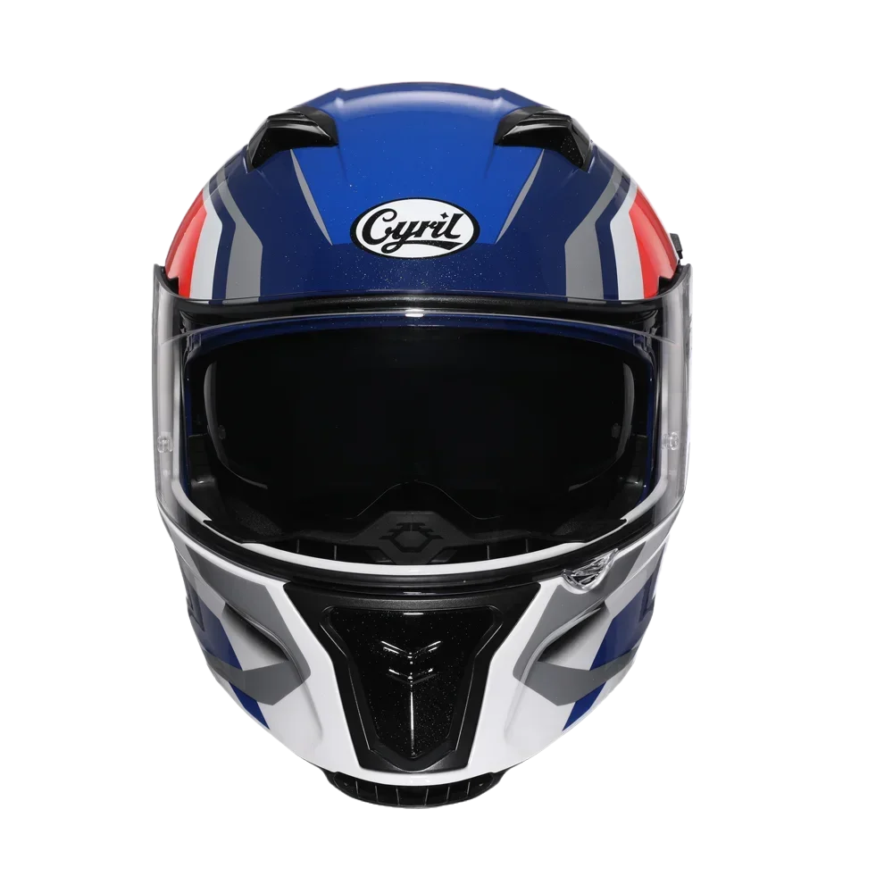 Full face bike helmet with sun visor