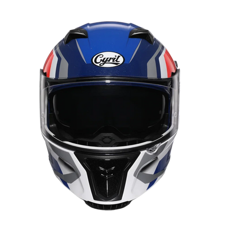 Full face bike helmet with sun visor