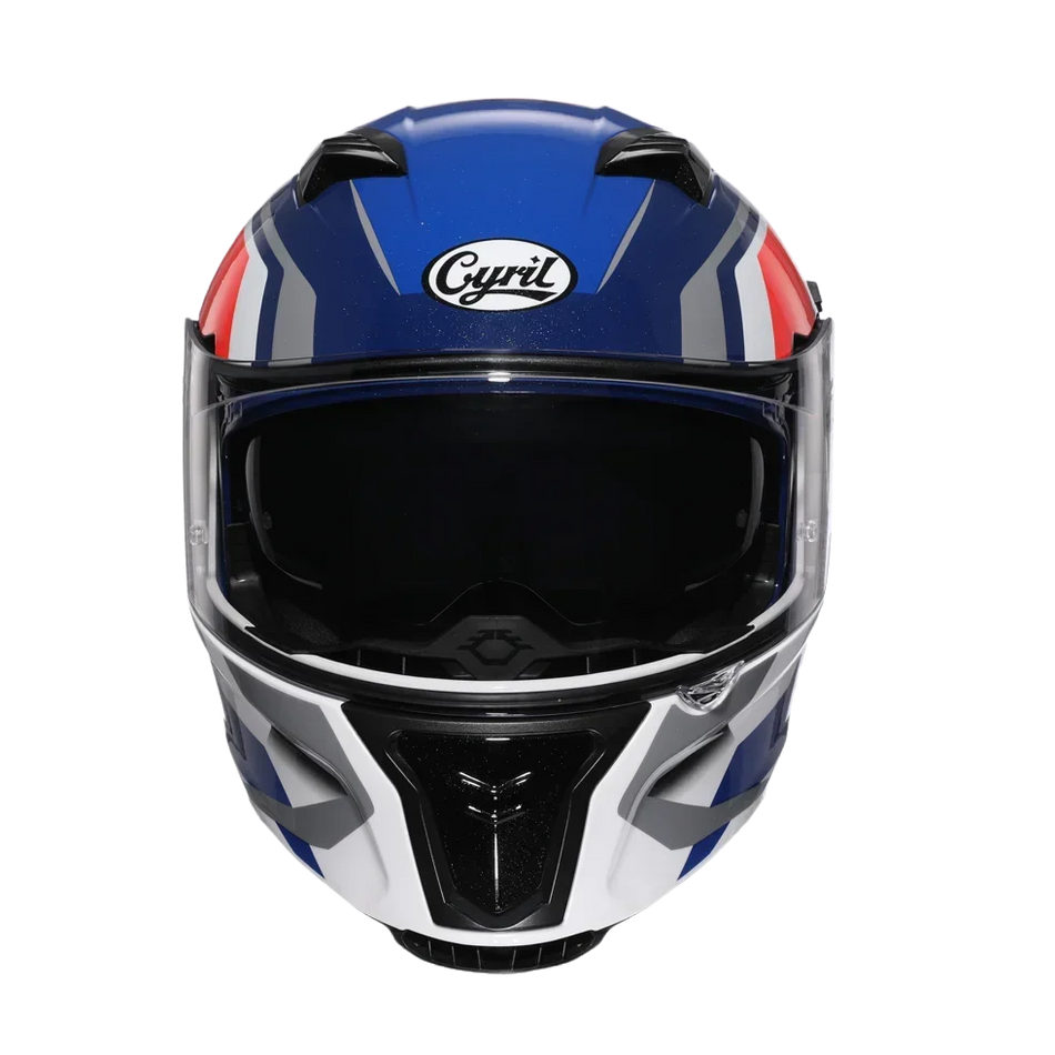 Full face bike helmet with sun visor