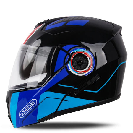 Full face motorcycle racing helmet