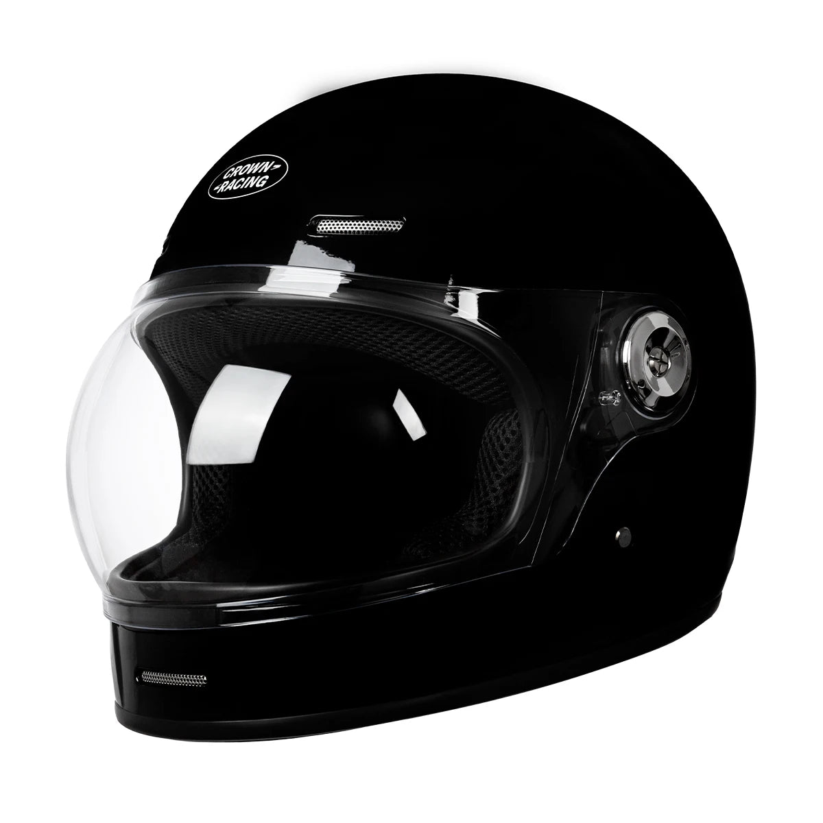Full face vintage motorcycle helmet for confident riding