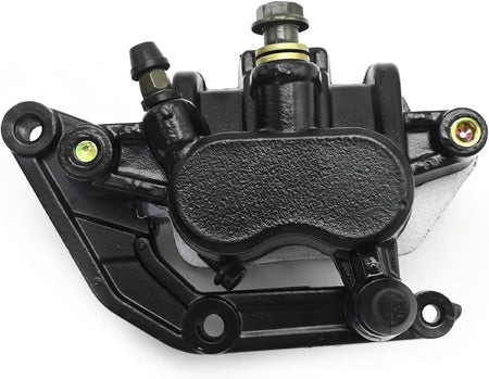 Fully assembled motorcycle front brake caliper with hardware