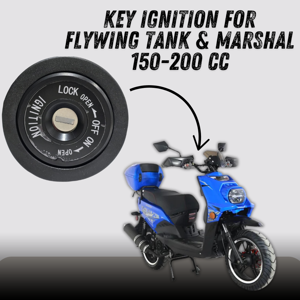   Flywing Tank & Marshal 150-200cc Key Ignition Switch with Seat Lock – Durable Replacement Set for Enhanced Security