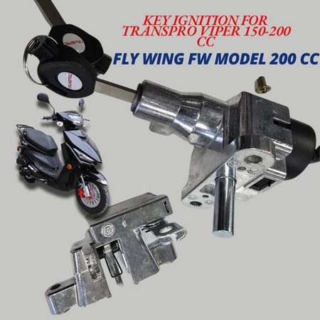   Key Ignition for Transpro Viper 150-200cc & Fly Wing FW Jog 200cc