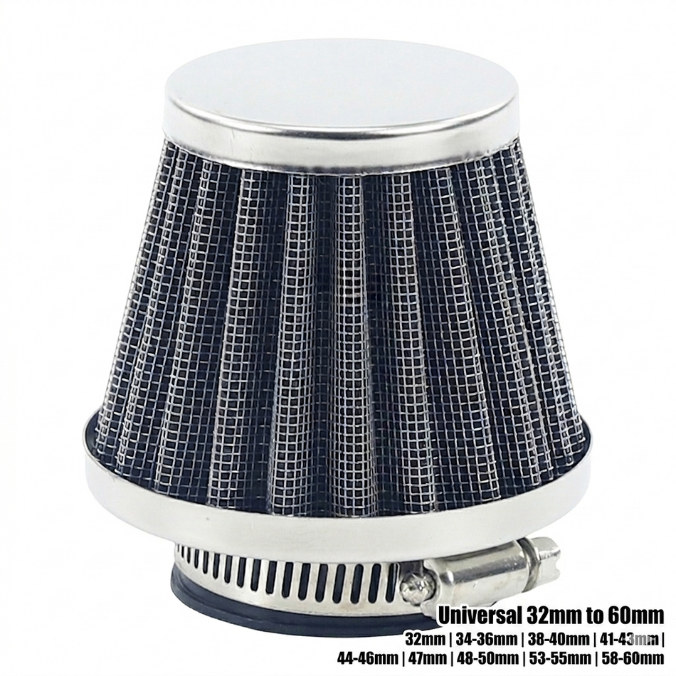 32mm - 60mm Universal Performance Mushroom Head Air Filter High Airflow Off-Road Intake Filter