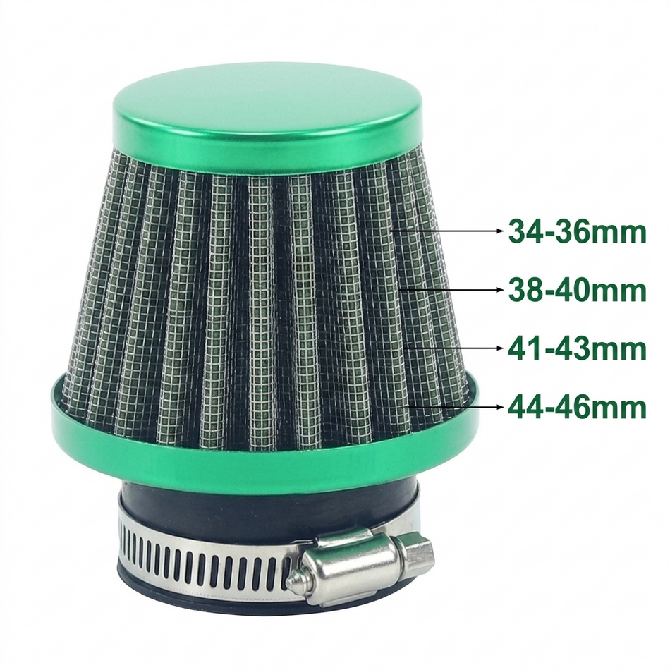 32mm - 60mm Universal Performance Mushroom Head Air Filter High Airflow Off-Road Intake Filter