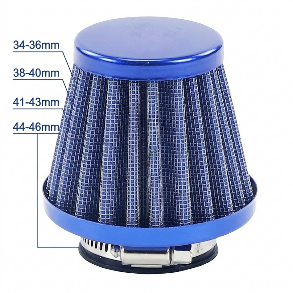 32mm - 60mm Universal Performance Mushroom Head Air Filter High Airflow Off-Road Intake Filter