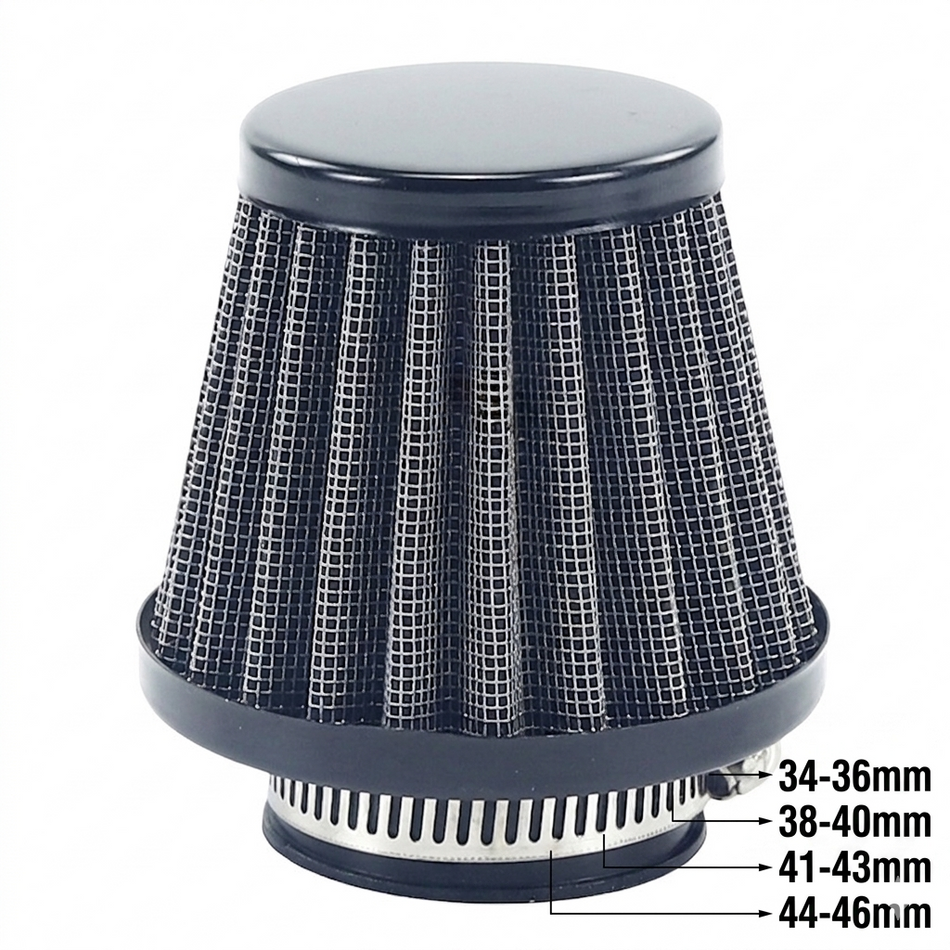 32mm - 60mm Universal Performance Mushroom Head Air Filter High Airflow Off-Road Intake Filter