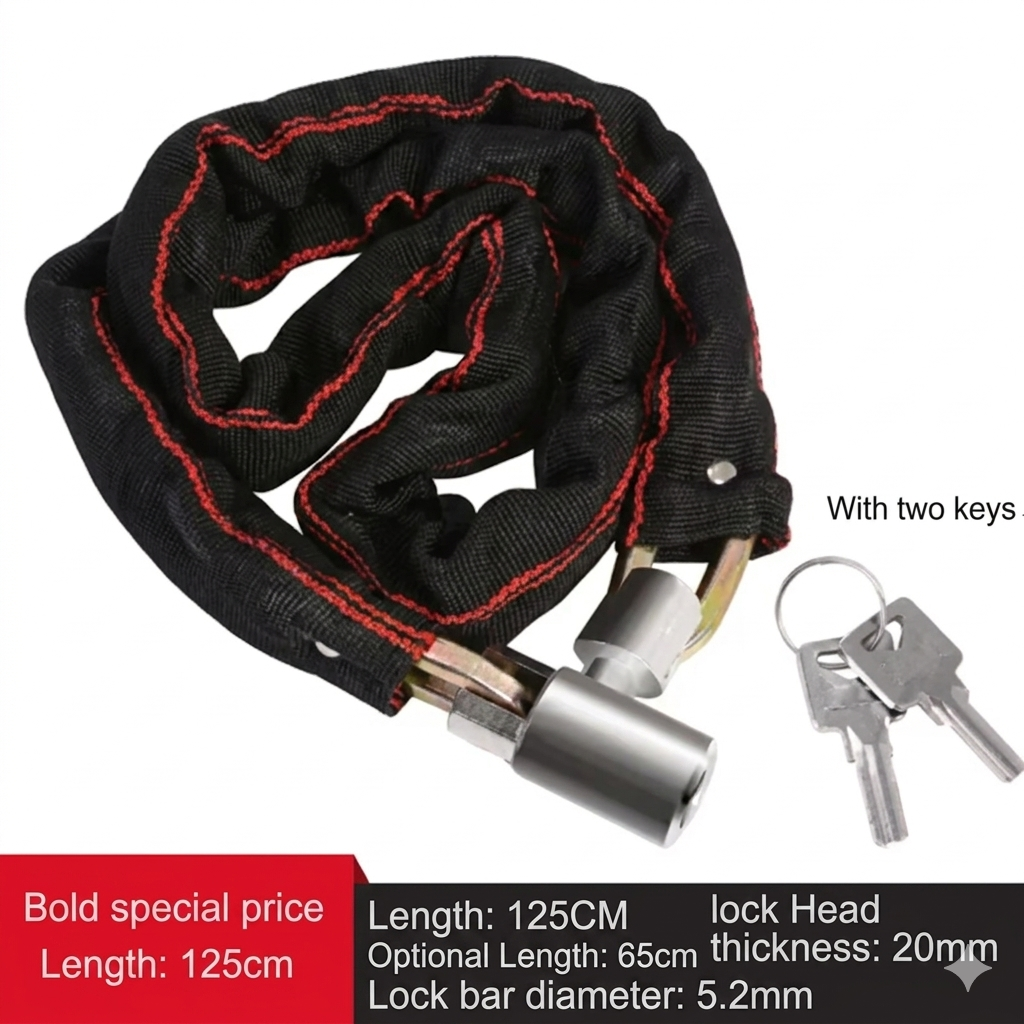 Heavy Duty Chain Lock for Home Gate Bike and Scooter Security