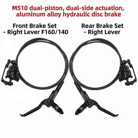 M510 Alloy Hydraulic Disc Brakes for Reliable Riding Control