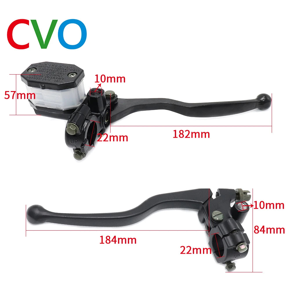 CVO GN125 Motorcycle Universal Black Clutch Lever Brake Master Cylinder Motorcycle Hydraulic Brake Master Cylinder Handle Access
