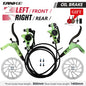TANKE MTB Bike Hydraulic Disc Brake Set 160mm Rotors Oil Calliper Plate Front Rear Mountain Bicycle Green-LFRR-160mm China