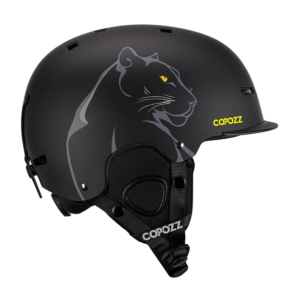 New Ski helmet Cartoons Half-covered Anti-impact Safety Helmet Cycling Sports Helmet For Adult and Kids black Panther China