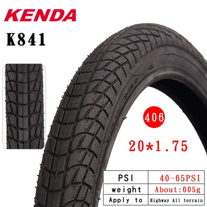 kenda folding bicycle tire k841 20 inch steel wire 20 * 1.75 1.95 city sightseeing bicycle mountain bike tires parts k841 20X1.75