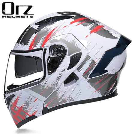 Flip Up Motorcycle Helmet Double lens full face helmet High quality DOT approved