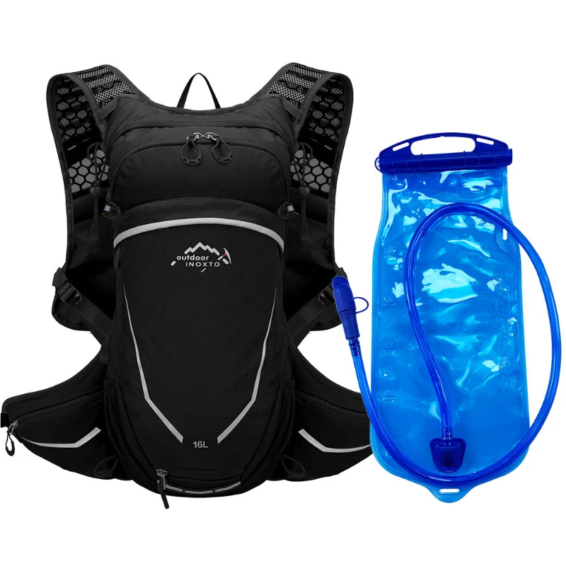 16L Outdoor Sport Cycling Running Mountaineering Hiking Bike Riding Hydration Water Bag Storage Pack UltraLight Bladder Backpack