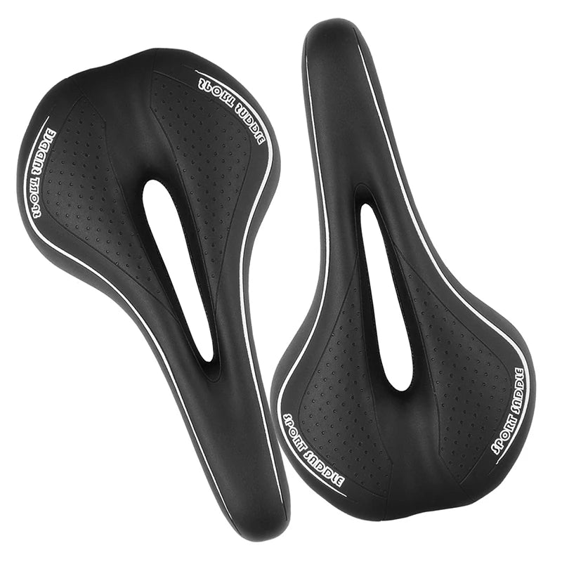 Cycling Seat Saddle Soft Bicycle Pad Saddle Ergonomic Shock MTB Road Bike Silicone Skid-proof Seat Quality Leather Cushion