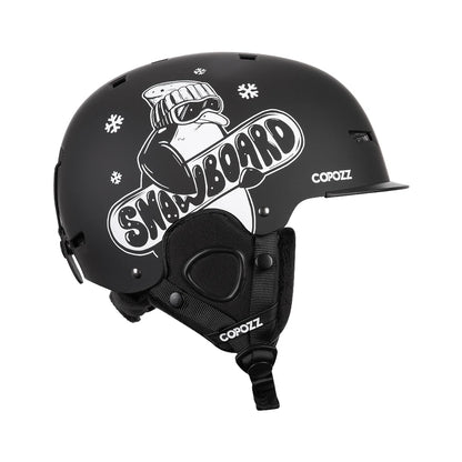 New Ski helmet Cartoons Half-covered Anti-impact Safety Helmet Cycling Sports Helmet For Adult and Kids Veneer penguin China