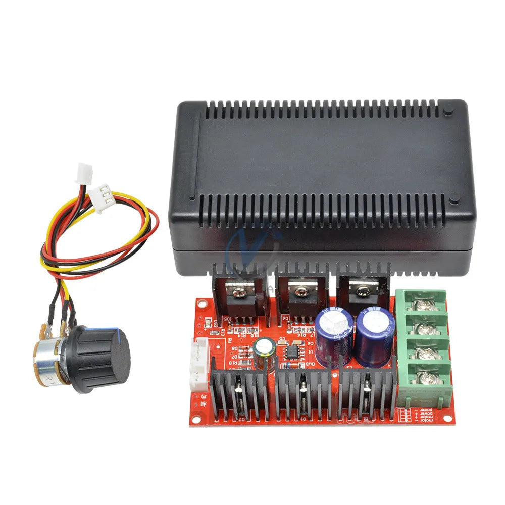 DC 10-50V 40A DC Motor Speed Controller 12V 24V 48V PWM Regulator HHO RC Control DC Motor Adjustable Power Control with Shell
