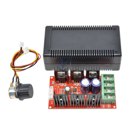 DC 10-50V 40A DC Motor Speed Controller 12V 24V 48V PWM Regulator HHO RC Control DC Motor Adjustable Power Control with Shell