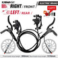 TANKE E-Bike MTB Hydraulic Disc Brake Set Electric E Scooter Power Control Shifter Bicycle Brakes 160mm rotors Aluminum Alloy Black-RFLR-160mm