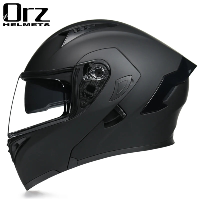 Flip Up Motorcycle Helmet Double lens full face helmet High quality DOT approved