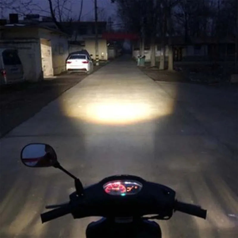 1pcs H4 BA20D Motorcycle Headlight Moto Led Bulbs CSP Chip Hi Lo Lens H4 Lamp Fog Lights Scooter Moto Accessories Headlamp 12V