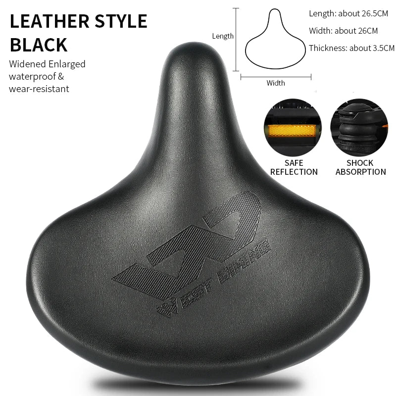 WEST BIKING Bicycle Saddle Waterproof Widened Thickened Cushion Ergonomic MTB Road Bike Seat Shock Absorption Cycling Saddles