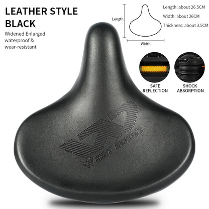 WEST BIKING Bicycle Saddle Waterproof Widened Thickened Cushion Ergonomic MTB Road Bike Seat Shock Absorption Cycling Saddles