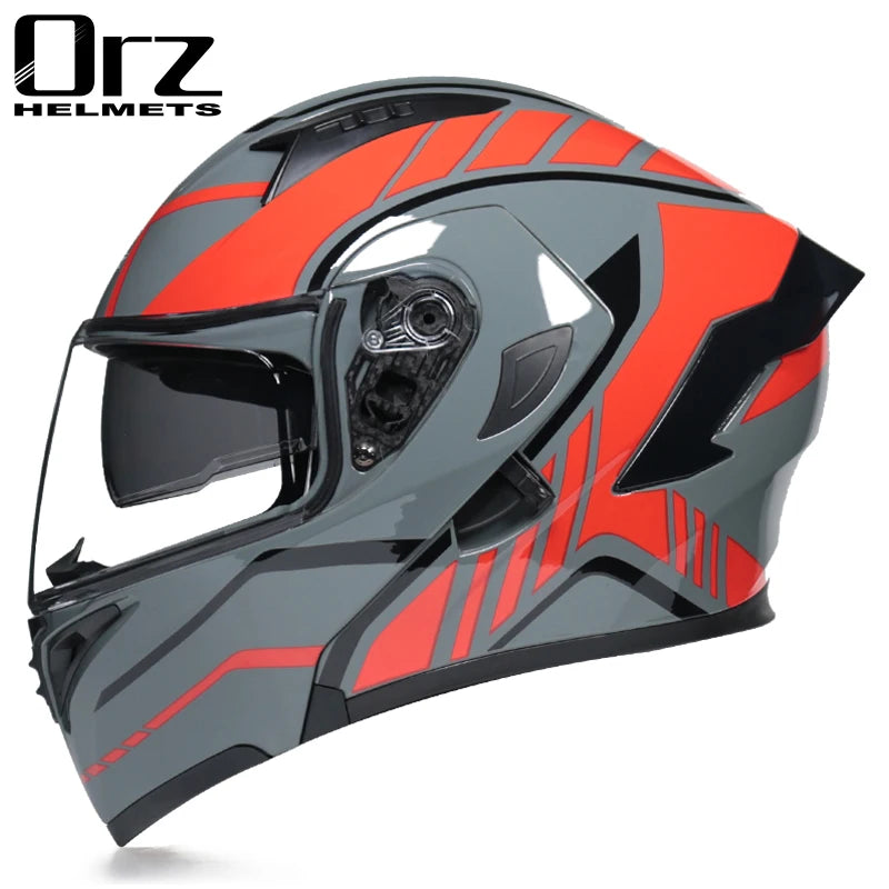 Flip Up Motorcycle Helmet Double lens full face helmet High quality DOT approved