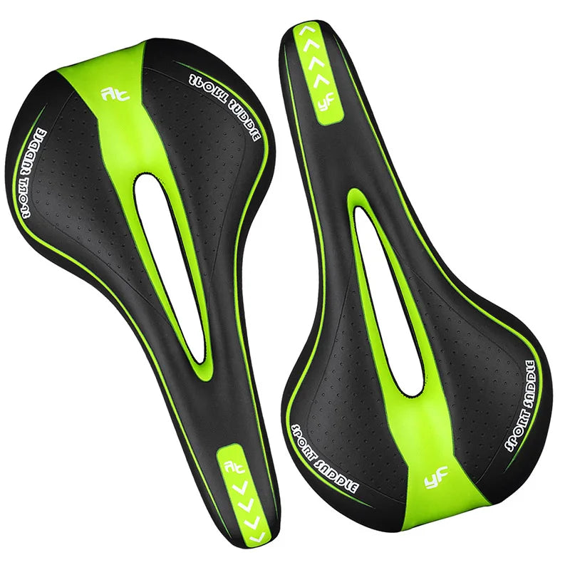 Cycling Seat Saddle Soft Bicycle Pad Saddle Ergonomic Shock MTB Road Bike Silicone Skid-proof Seat Quality Leather Cushion