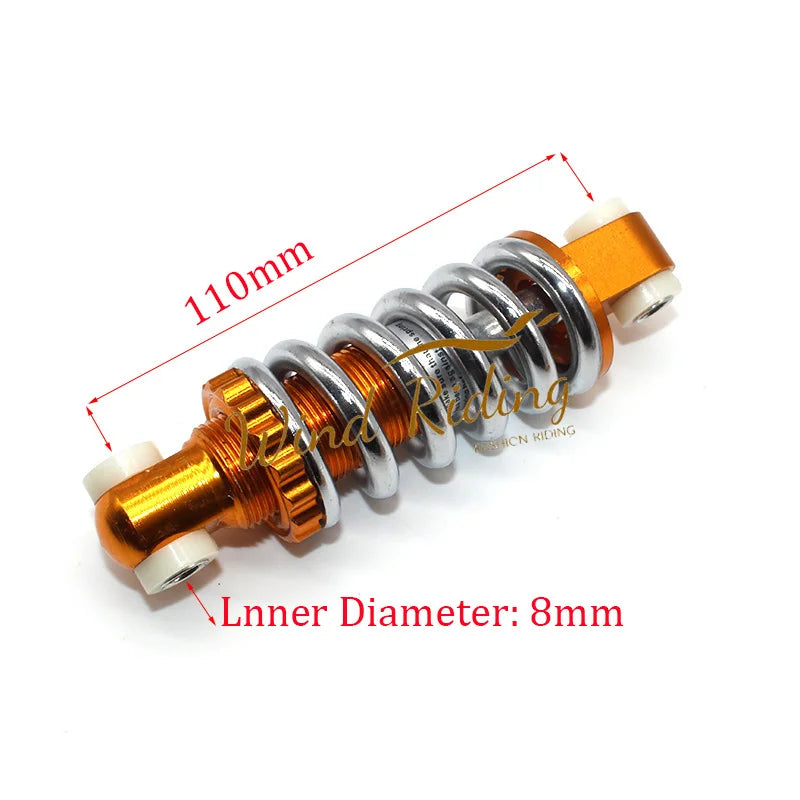 Electric Scooter Rear Support Shock Absorber Rear Spring Shock Absorber Center Distance 110mm / 115 / 125mm Gold Shock Absorber