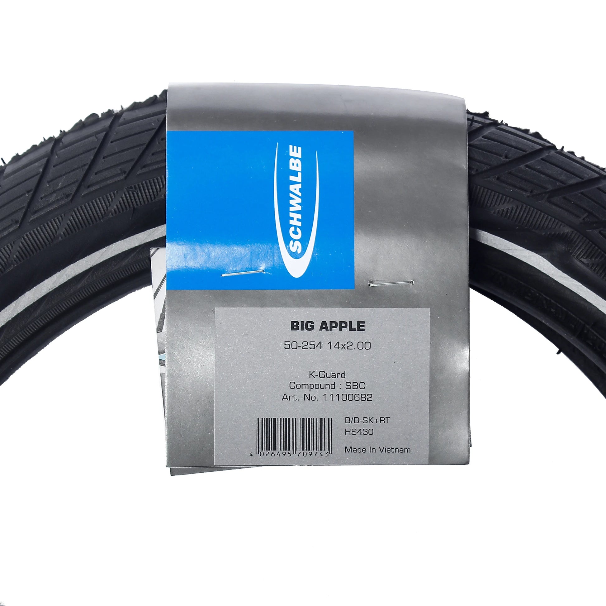 Schwalbe Big Apple 12 14 Inch 14*2.00 COMFORT Bike Tire 16 18Inch 16*2.00 18*2.00 20*2.00 For Bicycles and E-bikes