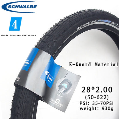 Schwalbe city bicycle tire 12 14 16 18 20 24 26 28inch steel tire 2.00 2.15 Big Apple small wheel diameter balanced bicycle tire 1PCS 28X2.00 China