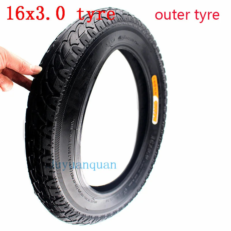 CTS 16x3.0 electric bicycle tire inner tube 16 '' wheel tyre fits Many Gas Electric Scooters and Tricycle car electric car outer tyre China