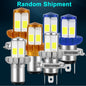 Motorcycle Headlight LED BA20D H6 H4 Bulbs Hi Lo Beam Moto LED Motorbike Headlight Lamp 6000K White 12V 1200LM