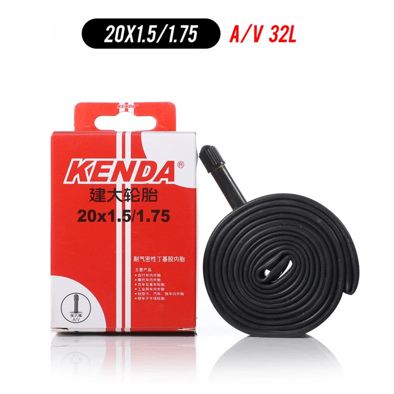 KENDA inner tube 20 inch 20x1.5-1.75 mountain bike tubes Schrader Presta bicycle inner tube 20er tire chambre air ultralight 1pc Schrader 32L China