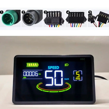 H6C Colorful LCD Display for Electric Mountain Bikes