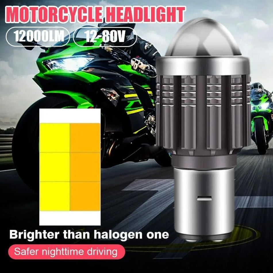 H6 LED headlight bulb for motorcycle and scooter
