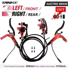 TANKE E-Scooter & MTB Hydraulic Disc Brake Kit - 160mm Rotors - Electric Power Cut-Off Shifter